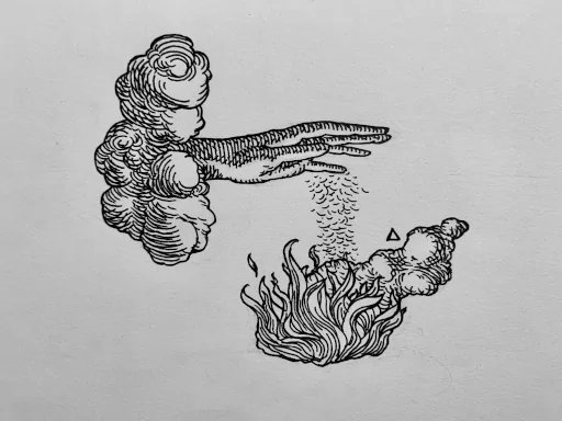 Wisp (Fire) by Damian Kajzer, 2020